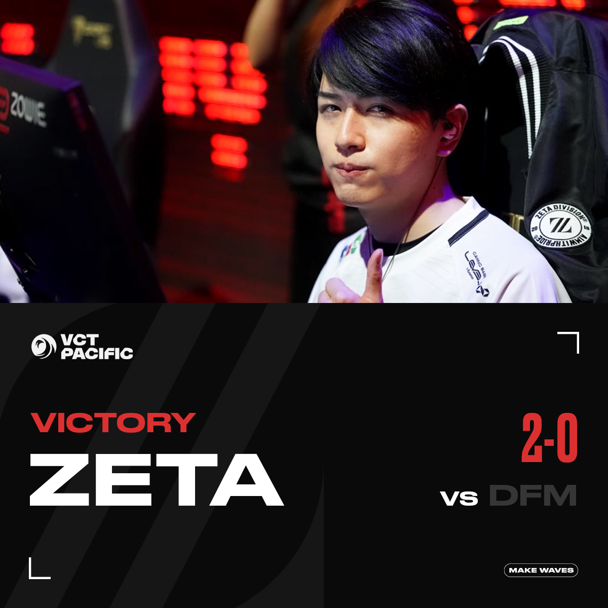 ZETA DIVISIONが2-0でDFMに勝利、Seoldam選手がVCT Pacific初出場