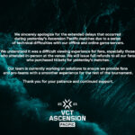 【VALORANT】VCT Ascension Pacific Day1 技術的な問題で大幅が遅延が発生。Day1のチケット全額返金対応