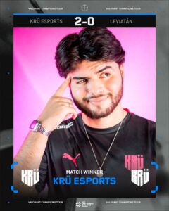 「VCT Americas LCQ」レギュラーシーズン全敗だったKRÜ Esports、南米チームにすべて勝利しUpper Bracket finals進出