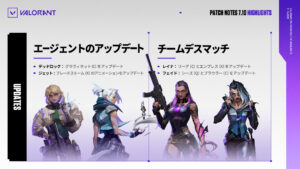 【VALORANT】パッチノート7.10 | デッドロックが強化、チームデスマッチ限定でレイナとフェイドにアップデート