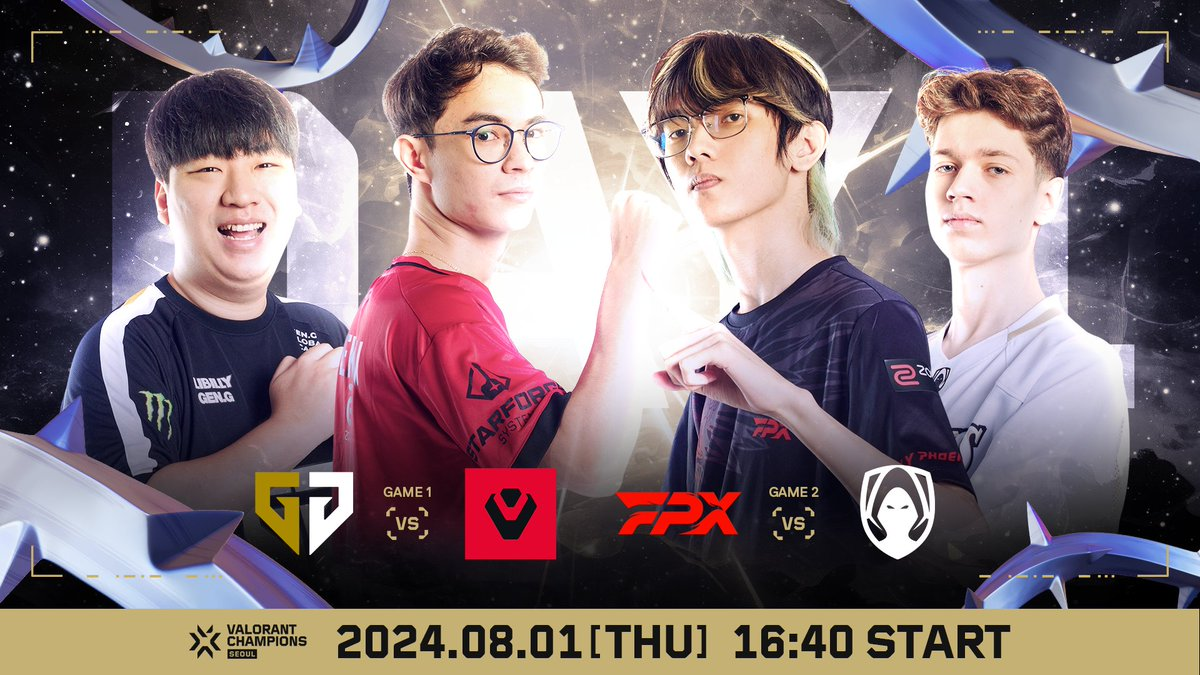 『VALORANT Champions Seoul 2024』Day1、Gen.G / Team Hereticsが勝利