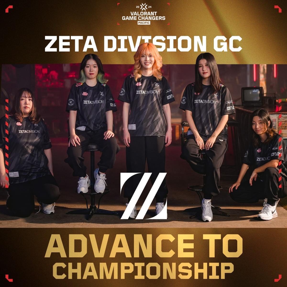 「VALORANT Game Changers 2024」日本代表ZETA DIVISION GCの世界大会出場が決定