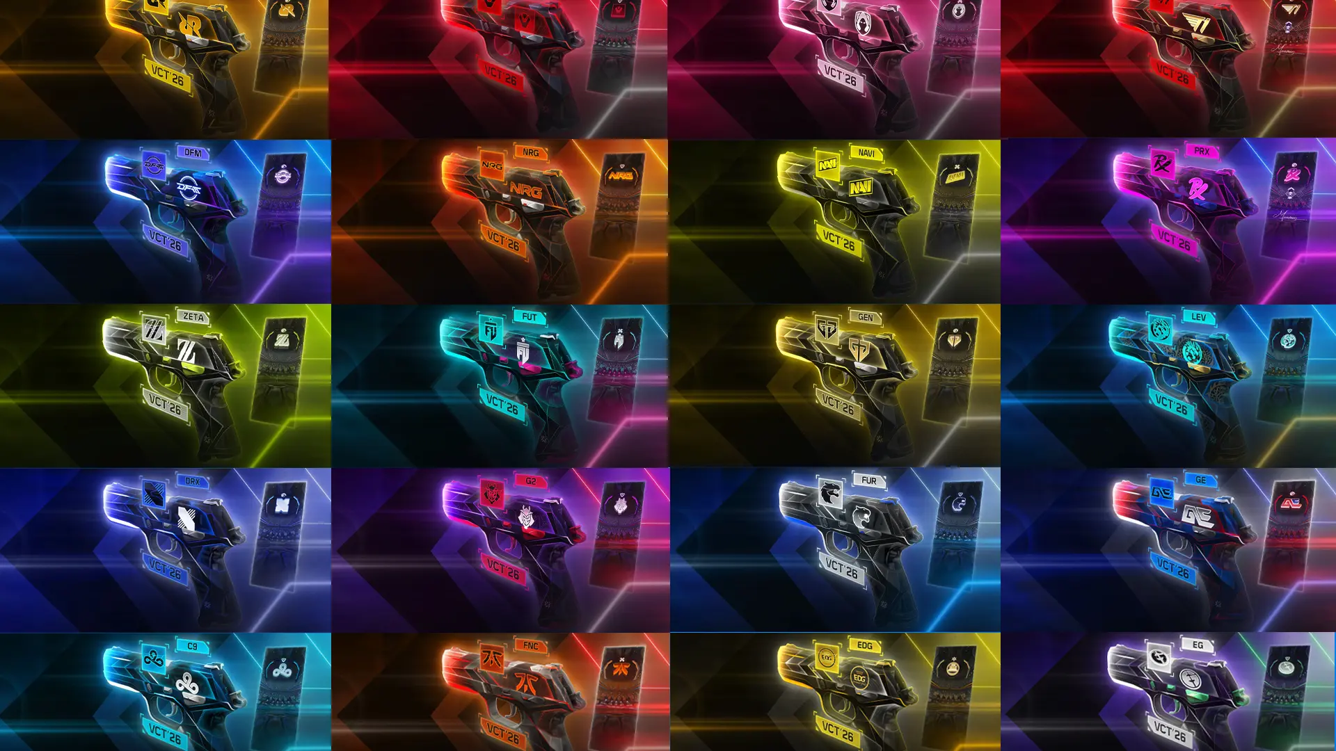 【VALORANT】VCT2026チームカプセル | 全チームまとめ