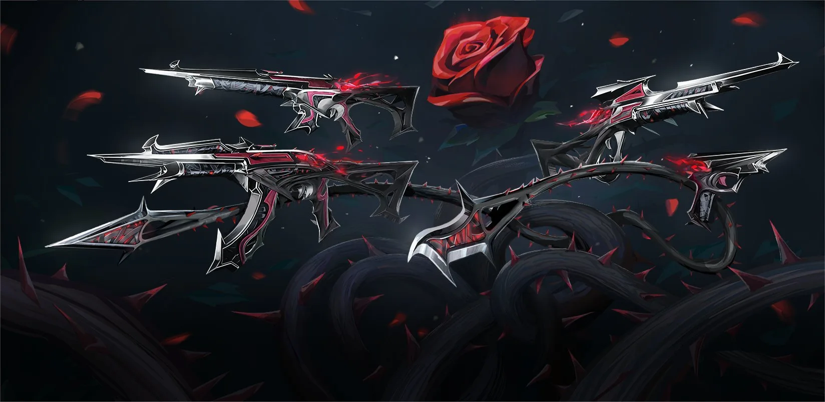 【VALORANT】新スキン「ブラックソーン」公開！ヴァンダル / ガーディアン / マーシャル / クラシック / フレックス / 近接武器が同梱